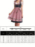 3-teiliges Damen Dirndl Set – Dunkelblaues Oktoberfest Kostüm mit Bluse und Schürze
